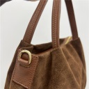 borsa in pelle scamosciata top-handle baby